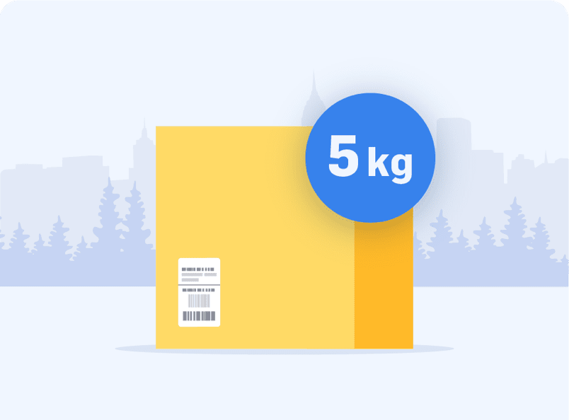 Send parcel 5 kg