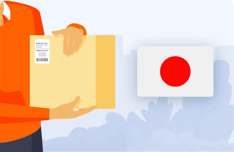 Skicka paket till Japan