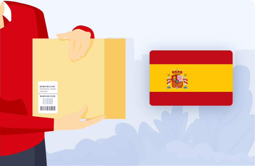 Skicka paket till Spanien