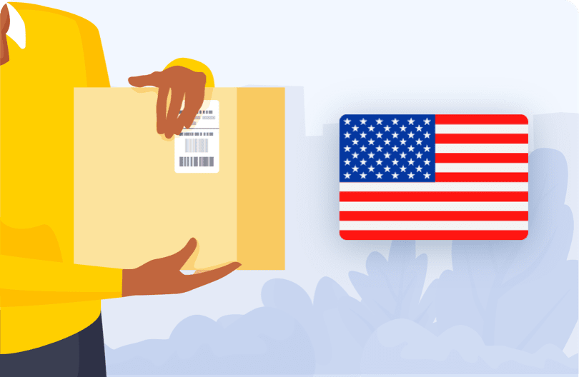 Skicka paket till USA