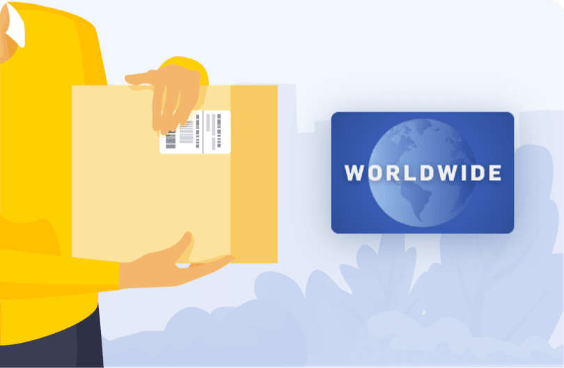 Send parcel worldwide