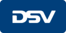 The logo of the carrier DSV