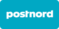 The logo of the shipping company Postnord